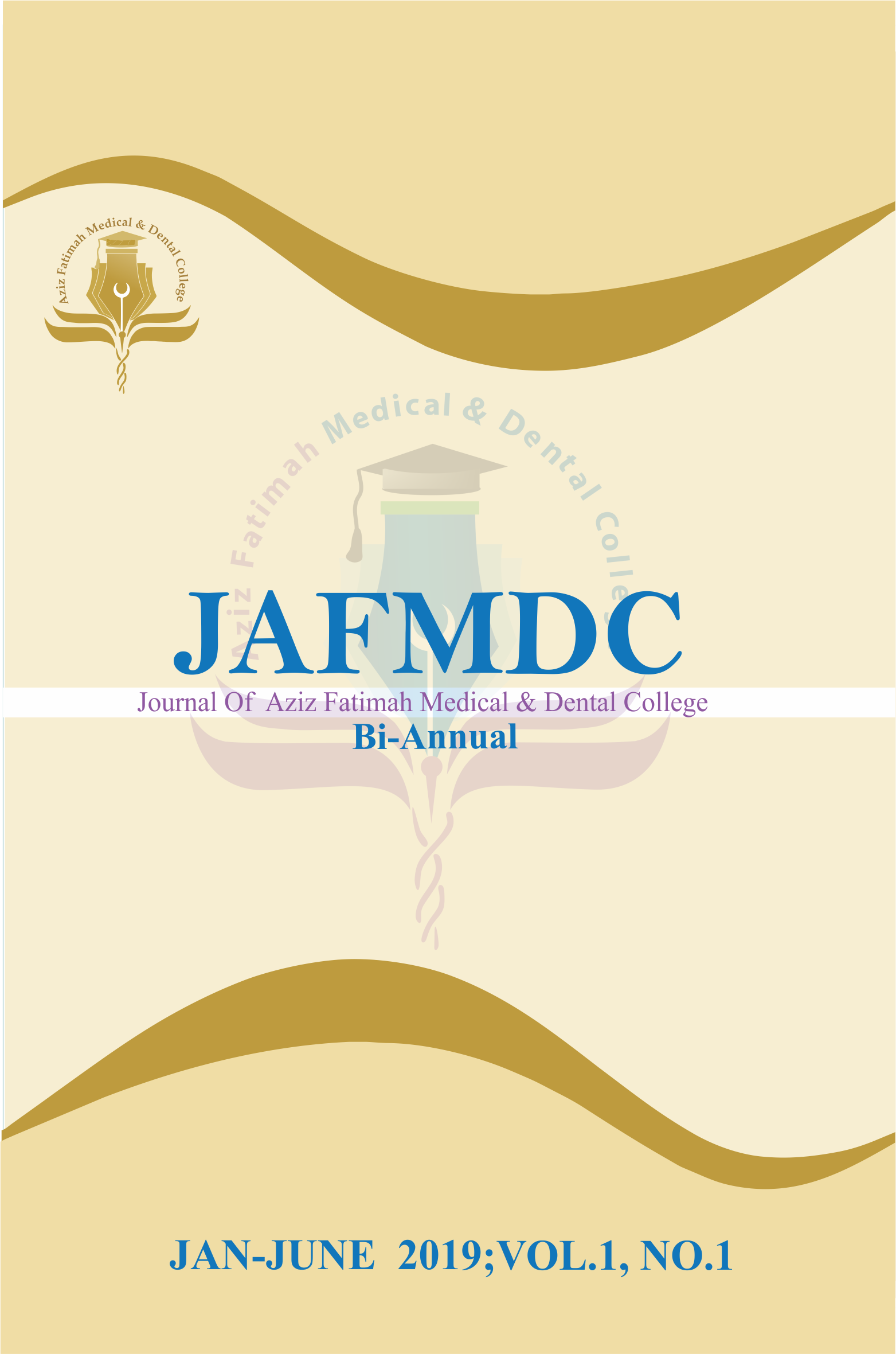 					View Vol. 1 No. 1 (2019): Journal of Aziz Fatimah Medical & Dental College (JAFMDC)
				